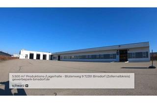 Gewerbeimmobilie mieten in Blütenweg, 72351 Geislingen, 5.500 m² Produktionshalle / Lagerhalle