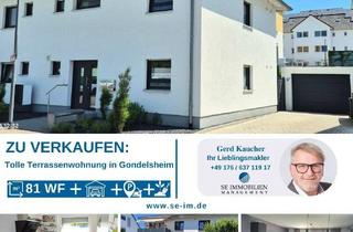 Wohnung kaufen in 75053 Gondelsheim, Gondelsheim - Tolle Terrassenwohnung mit großem Garten und Garage