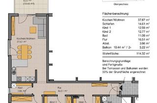 Wohnung kaufen in 87776 Sontheim, *** 4-Zimmer-Wohnung im 1. OG mit Südbalkon - Neubau Mehrfamilienhaus mit 15 Einheiten ***