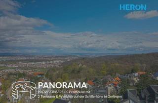 Penthouse kaufen in 70839 Gerlingen, PANORAMA - PROVISIONSFREIES Penthouse mit 2 Terrassen & Weitblick auf der Schillerhöhe in Gerlingen