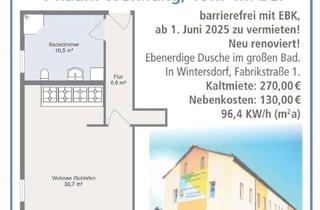 Wohnung mieten in Fabrikstraße, 04610 Meuselwitz, Schöne 1-Zimmer-Wohnung in Wintersdorf mit Pflegedienst Garantie und Betreuung bei Bedarf!!