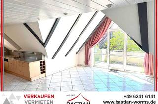 Wohnung kaufen in 67549 Leiselheim, Vom zweiten sieht man besser: DG-Maisonette - 4 ½ Zimmer- Balk. - off. Grundriss - TG! Leiselheim!