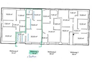 Wohnung mieten in Seedorfer Straße 13, 21368 Boitze, Attraktive 2,5-Zimmer-Hochparterre-Wohnung mit Balkon und Einbauküche in Boitze