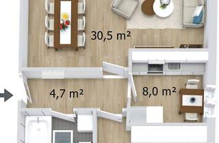 Wohnung mieten in Königsberger Str. 9A, 28857 Syke, Schöne 2-Zimmer-Wohnung mit EBK und Balkon in Syke-Barrien
