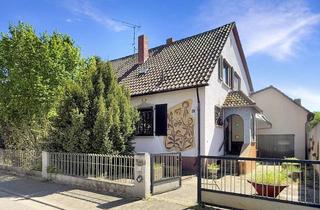 Haus kaufen in 76761 Rülzheim, Rülzheim: Wohnhaus mit großem Nebengebäude – ideal für Wohnen & Gewerbe unter einem Dach