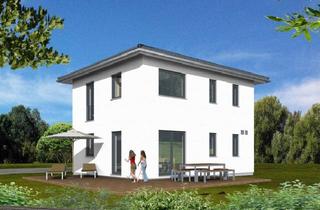 Einfamilienhaus kaufen in Rathausstraße, 86946 Vilgertshofen, NEUBAU: kompaktes Einfamilienhaus Holzhaus in ruhiger Lage von Pflugdorf südlich Landsberg an Lech