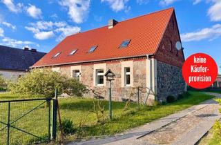 Einfamilienhaus kaufen in 17309 Züsedom, HORN IMMOBILIEN++Einfamilienhaus aus Feldstein mit großem Grundstück bei Pasewalk
