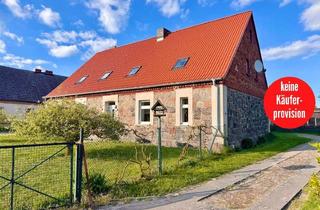 Einfamilienhaus kaufen in 17309 Züsedom, HORN IMMOBILIEN++Einfamilienhaus aus Feldstein mit großem Grundstück bei Pasewalk
