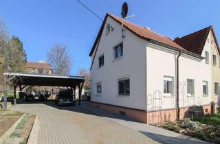 Anlageobjekt in 01896 Ohorn, +++ DHH mit großem Garten, Anbau, Doppelcarport, Garage und Werkstatt +++