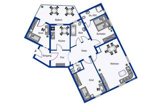 Wohnung kaufen in 06618 Naumburg, 4 - Raum - Wohnung im Denkmal nähe OLG