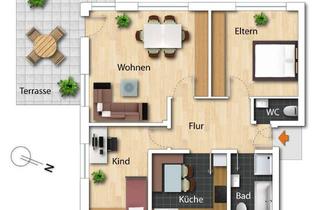 Wohnung kaufen in Rosenhügel 36, 51789 Lindlar, Helle Dreizimmerwohnung mit Terrasse zu verkaufen