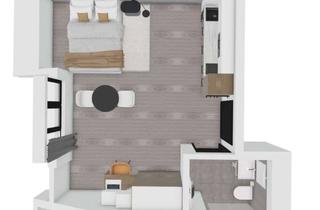 Wohnung kaufen in Kumpfmühler Straße 63A, 93051 Kumpfmühl-Ziegetsdorf-Neuprüll, uniQ living // wunderschönes Dachgeschoss-Apartment für Studenten/Schüler