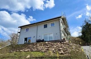 Doppelhaushälfte kaufen in 63589 Linsengericht, Linsengericht/Lützelhausen: Doppelhaushälfte mit Weitblick - Rohbau zur individuellen Vollendung