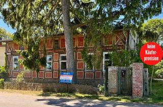 Einfamilienhaus kaufen in 17321 Bergholz, HORN IMMOBILIEN ++ denkmalgeschütztes Fachwerkhaus in Bergholz bei Löcknitz