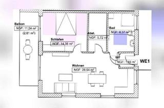 Wohnung mieten in Bräugarten 25, 94572 Schöfweg, Ansprechende 2-Zimmer-Wohnung mit Balkon in Schöfweg (WE1)