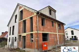 Doppelhaushälfte kaufen in 64589 Stockstadt, ROHBAU MIT DACH: Großzügige, moderne Doppelhaushälfte zum Fertigstellen