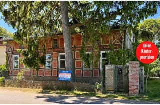 Einfamilienhaus kaufen in 17321 Bergholz, Bergholz - HORN IMMOBILIEN ++ denkmalgeschütztes Fachwerkhaus in Bergholz bei Löcknitz