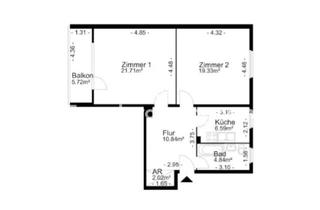 Wohnung mieten in Bornhagenweg 46, 12309 Lichtenrade, Tauschwohnung: günstige 2 Zimmer Wohnung gegen 3-4 Zimmer