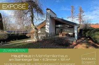 Haus mieten in Nördliche Seestraße 18b, 82541 Münsing, Haupthaus in MFH am Starnberger See • 6 Zimmer • 191 m² + Garten