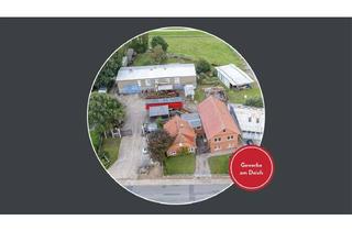 Gewerbeimmobilie kaufen in 21354 Bleckede, PROVISIONSFREI für Käufer – 3.000 m² Gewerbefläche mit Halle und Bürogebäude