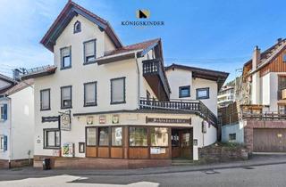 Haus kaufen in 75323 Bad Wildbad, Bad Wildbad - Gaststätte mit Nebenraum 75m² u. zusätzlich 183m² Nutzfläche aufgeteilt in 6 Apartments + 2 drei Zimmer Wohnungen.