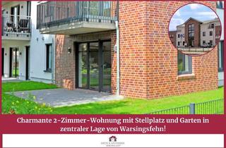 Wohnung kaufen in 26802 Moormerland, Charmante 2-Zimmer-Wohnung mit Stellplatz und Garten in zentraler Lage von Warsingsfehn!