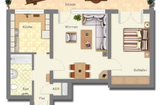 Wohnung mieten in Meisentalstr. 33, 40764 Langenfeld, Langenfeld Richrath am See-Karrée / 2-Zimmer-Whg im I. OG mit Charme + Komfort, EBK + West-Loggia!