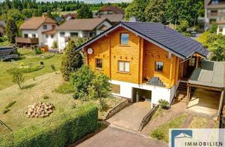 Einfamilienhaus kaufen in 57645 Nister, Wohnen im Blockhausstil! Einfamilienhaus in der Nähe von Hachenburg!