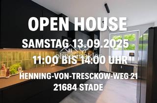 Wohnung kaufen in 21684 Stade, OPEN-HOUSE-BESICHTIGUNG. Großzügige Erdgeschosswohnung mit Balkon, Garten, Stellplatz & Garage.