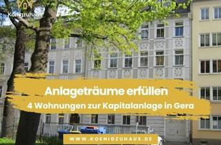 Anlageobjekt in 07545 Stadtmitte, 12-fache Jahresmiete! - Vier Wohnungen zur Kapitalanlage in Gera