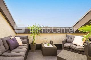 Wohnung kaufen in 76185 Karlsruhe, Karlsruhe / Grünwinkel - Hell, offen, freundlich - Dachgeschossidylle mit Loggia und TG-Stellplatz im Herzen von Grünwinkel