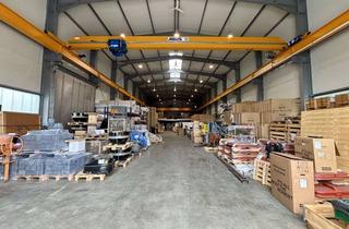 Gewerbeimmobilie mieten in Industriepark 20 a, 56291 Wiebelsheim, Top-Lage! Große Lagerhalle mit Kran und Mezzaninefläche direkt an der A61