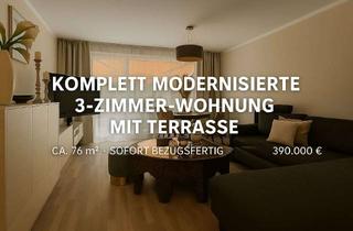 Wohnung kaufen in 25462 Rellingen, Einziehen & wohlfühlen: Kernsaniertes Wohnhighlight mit Terrasse in Rellingen