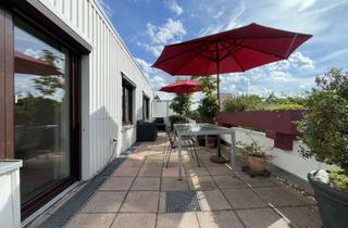 Penthouse mieten in 86157 Pfersee, Stilvolle 2,5-ZKB-Penthouse-Wohnung mit 30 m2 Dachterasse vollmöbliert in Augsburg Pfersee