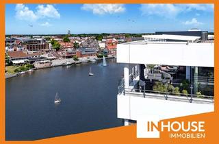 Penthouse kaufen in 26789 Leer, Wohnen mit Weitblick - Spektakuläre Penthouse-Wohnung in erster Reihe am Hafen von Leer!