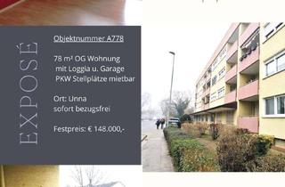 Wohnung kaufen in 59425 Unna, ETW mit Loggia u. Garage - Ruhige Wohnlage in Unna-Königsborn - sofort frei
