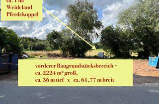 Grundstück zu kaufen in Am Sportpatz, 25557 Gokels, PROVISIONSFREI ! Direkt vom Eigentümer 12.224 qm Grundstück in Süd-Westausrichtung zu verkaufen.