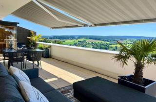 Penthouse kaufen in 72280 Dornstetten, Exklusive Penthouse-Wohnung mit Dachterrasse, Sauna und Fernblick