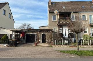Doppelhaushälfte kaufen in 99718 Greußen, Greußen - Doppelhaushälfte mit großem Garten und Poolhaus