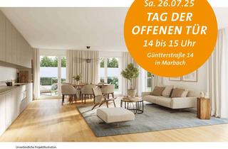 Wohnung kaufen in 71672 Marbach, Moderne 3-Zimmer-Wohnung im 1. OG mit sonnigem Südbalkon – Wohnen im stilvollen Neubauprojekt