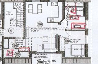 Wohnung mieten in Hardsteiger Straße, 88317 Aichstetten, Exklusive, neuwertige 2-Zimmer-DG-Wohnung mit geh. Innenausstattung mit EBK und großen Balkon + TG