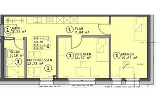 Wohnung mieten in 78467 Konstanz, 2 Zimmerwohnung Konstanz Fürstenberg im Neubau Erstbezug
