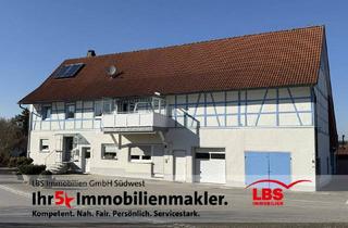 Bauernhaus kaufen in 88605 Sauldorf, Sauldorf - Gepflegtes Wohnhaus mit Gewerbehallen und großem Grundstück