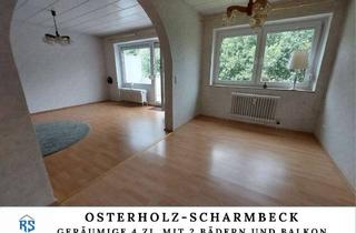 Wohnung kaufen in 27711 Osterholz-Scharmbeck, Helle 4-Zi.-Wohnung mit Balkon und 2 Bädern in Osterholz-Scharmbeck