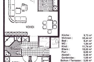 Wohnung kaufen in 45770 Marl, Schönes Heim - 3,5 Zimmer-Wohnung mit grünem Garten in ruhiger Lage (provisionsfrei)