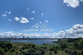 Wohnung kaufen in 18109 Rostock, Bestlage mit Panorama-Blick Warnow / Hafen - 3-Zi.mit EBK kurz vor Warnemünde