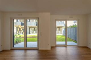 Wohnung kaufen in Bertastraße 2c, 63743 Obernauer Kolonie, mio: Barrierefreie 3-Zimmer Neubauwohnung mit eigenen Gartenbereich!