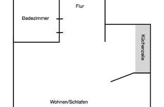 Wohnung mieten in 36093 Künzell, Helles 1-Zimmer-Apartment in zentraler Lage in Künzell