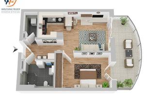 Wohnung kaufen in 72116 Mössingen, Mössingen / Öschingen - 2 Zi.-Neubau-ETW mit KFW 55 Förderung !! OG 2.5 in Möss.-Öschingen