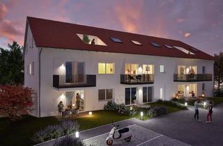 Wohnung kaufen in Brandenburgerstr., 73479 Ellwangen, Ellwangen (Jagst) - VERKAUFSSTART ! 2 Zimmerwohnung mit Gartenanteil Nr. 2, KfW 40 QNG zinsgünstige Darlehen und Steuervorteile.